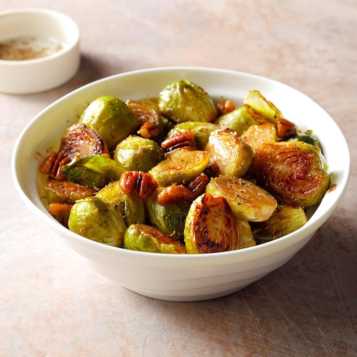 Brussel Sprouts with pecans and honey
