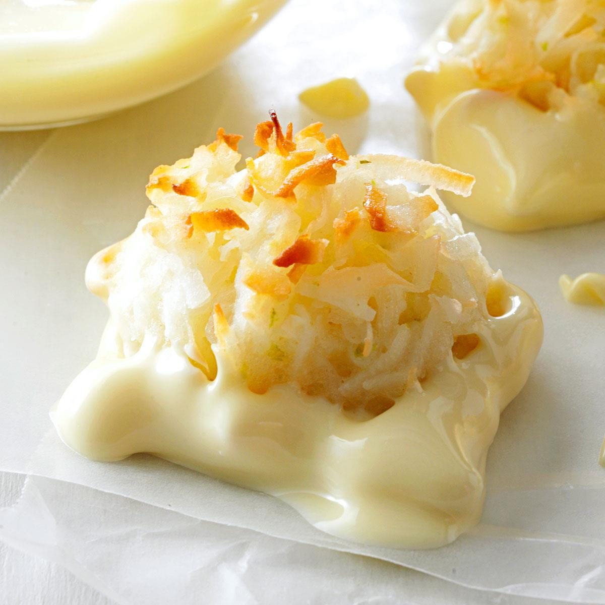 Air-Fryer Lime Macaroons