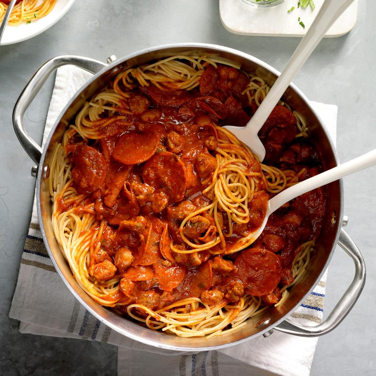 Pizza spaghetti