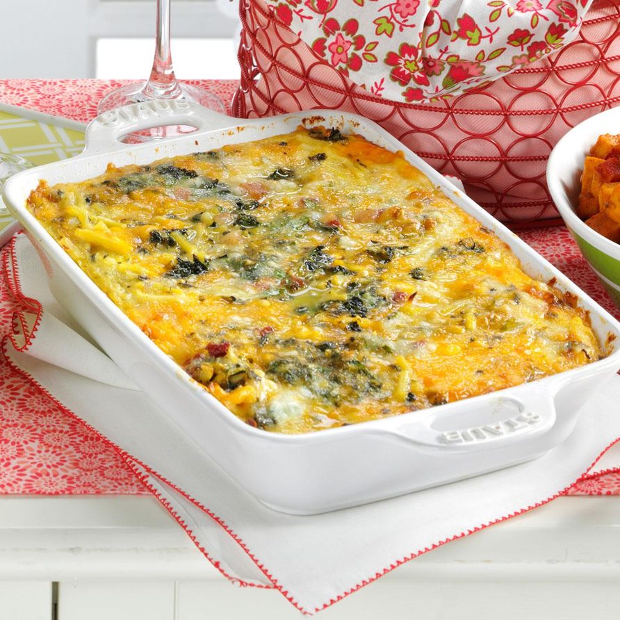 Spinach Hash Brown Frittata