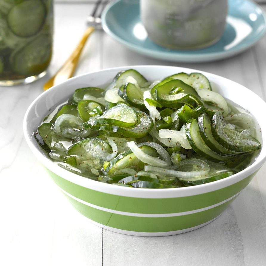 Sweet ‘n’ Tangy Freezer Pickles