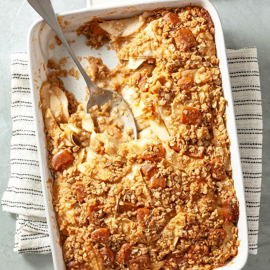 Caramel Apple Crisp