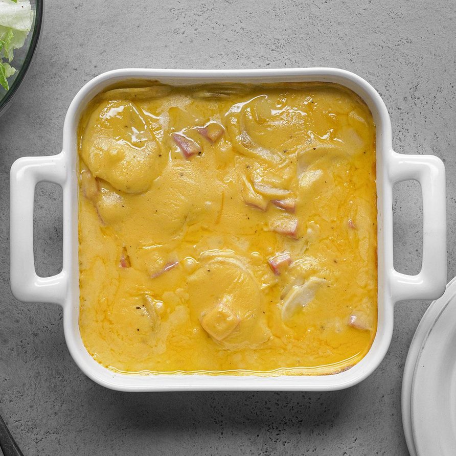Ham and Potatoes Au Gratin