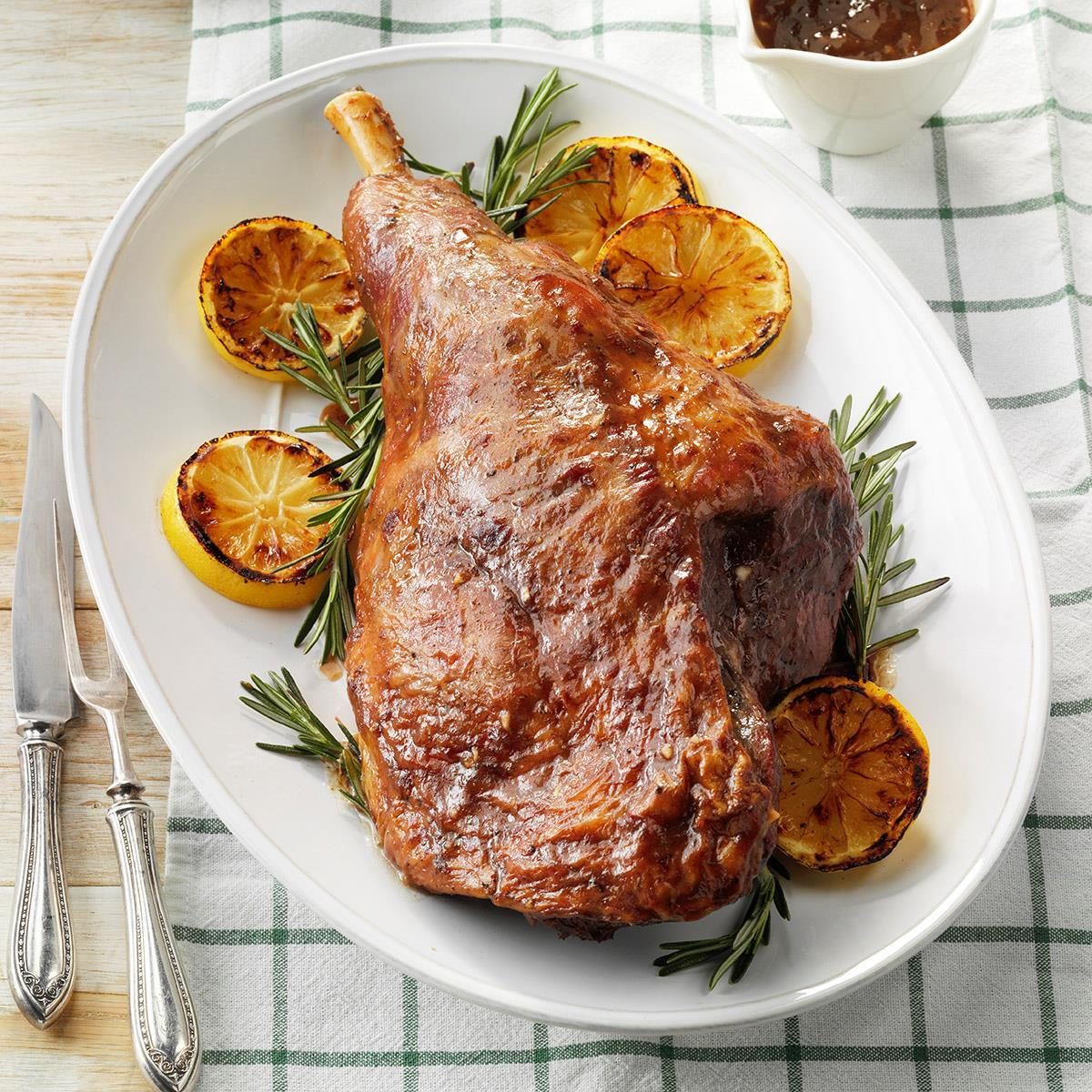 Plum-Glazed Ham