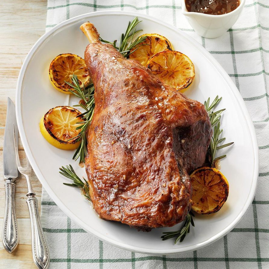 Plum-Glazed Lamb