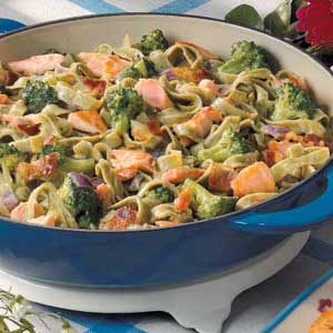 Salmon Pasta Primavera