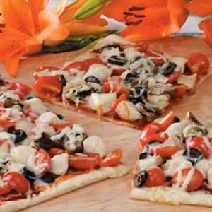 Mushroom Chicken Pizza
