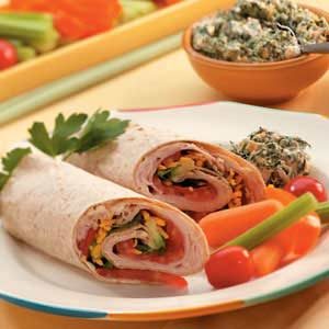 Avocado Turkey Wraps