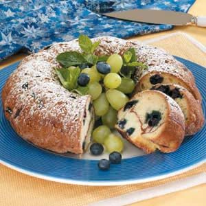 Cinnamon Blueberry Coffee Cake