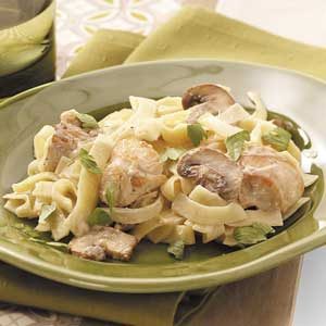Mushroom Chicken Alfredo
