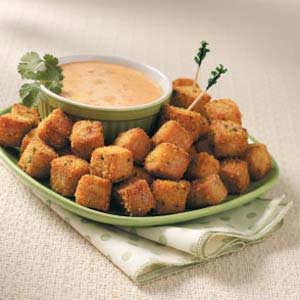 Fried Ham Cubes