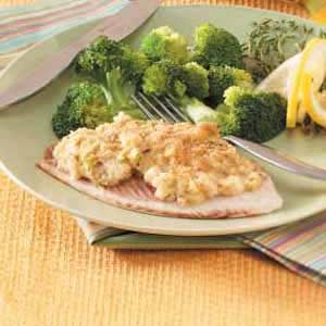 Crab-Topped Tilapia