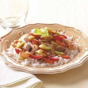 Apple Pork Stir-Fry
