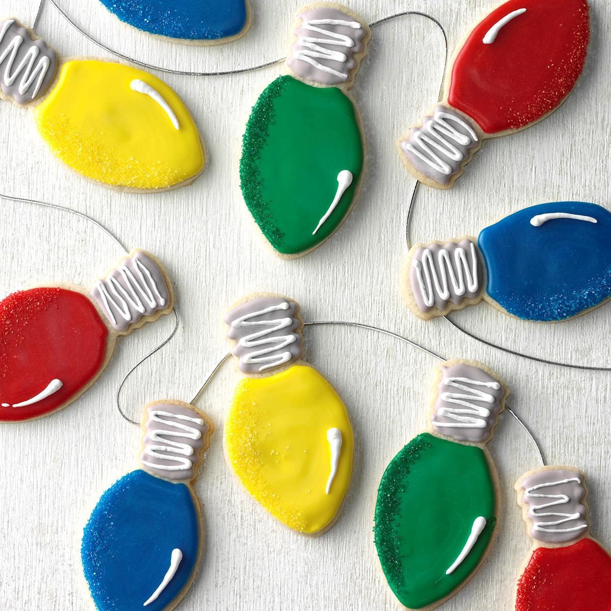 Christmas lights cookies