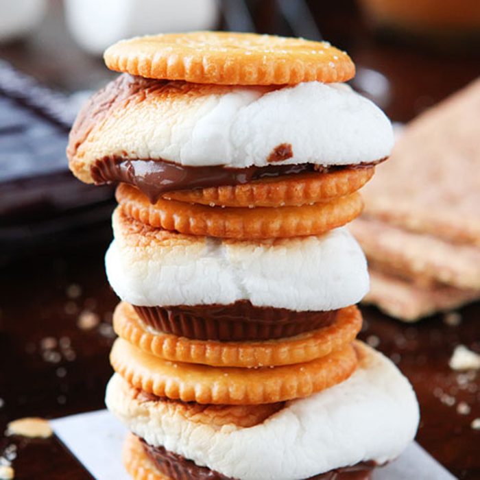 Ritz cracker s'mores