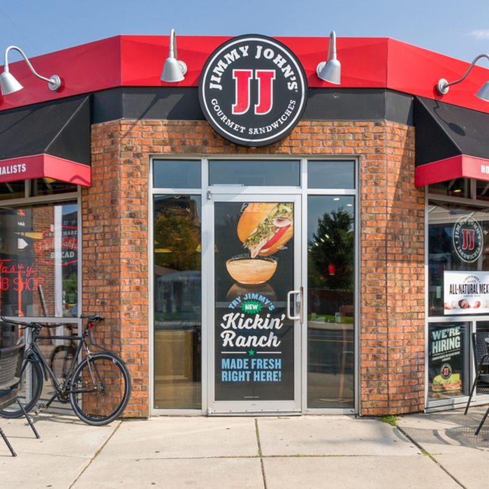 Jimmy John's restauraut exterior.