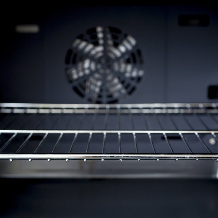 Rack in oven