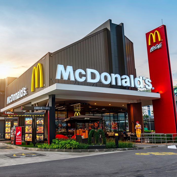 View in Porto Go Bangpa-in, McDonald's Restaurant in Ayutthaya,Thailand.