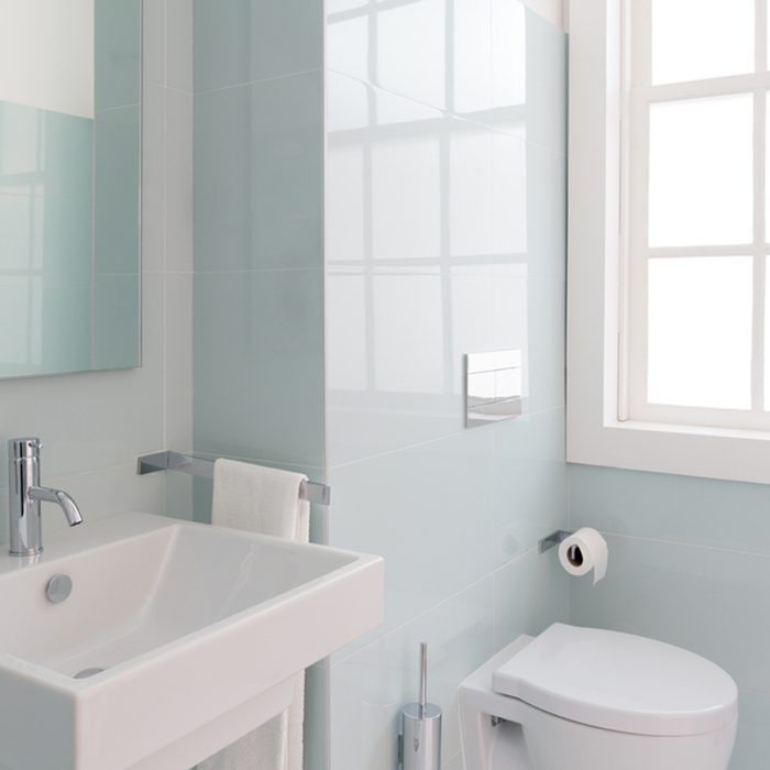 Clean and fresh bathroom with natural light