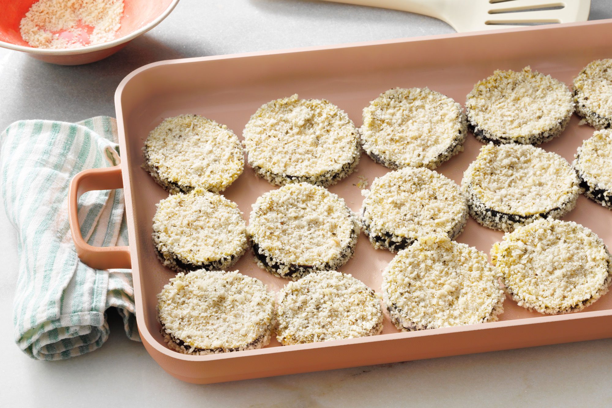 bake the eggplant