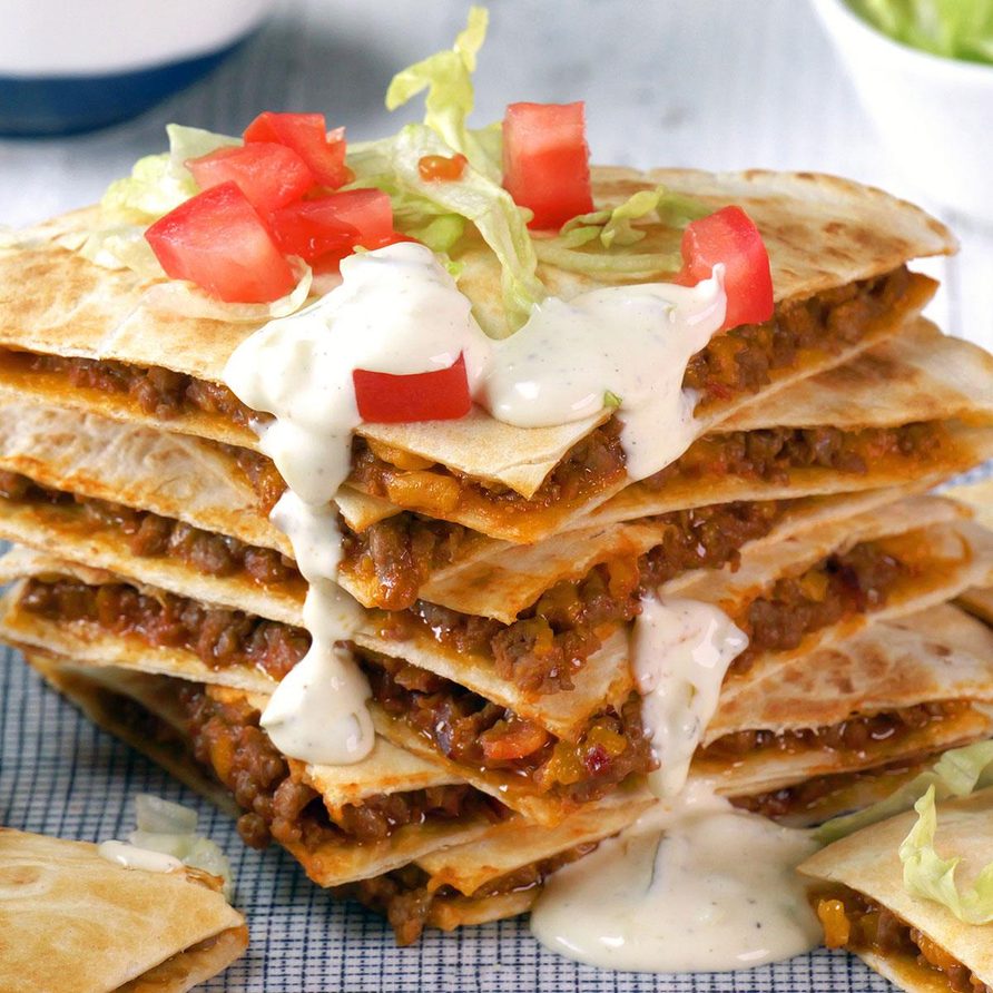 Cheeseburger Quesadilla