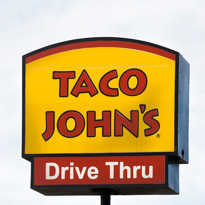 Taco John's exterior and sign.