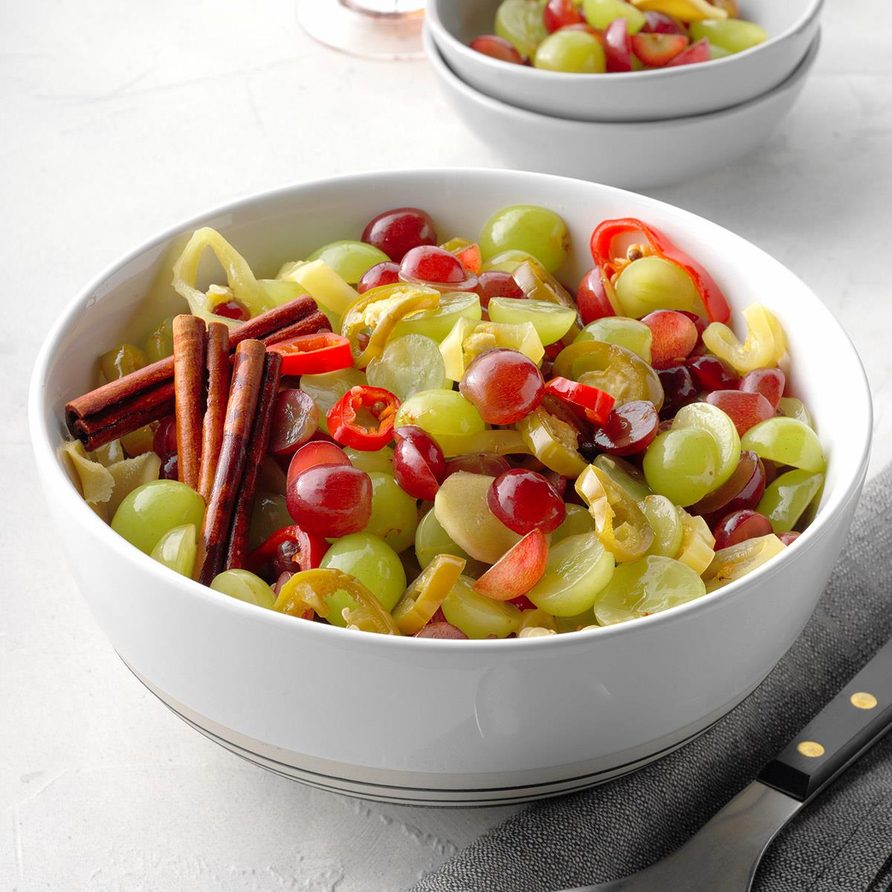 Spicy Pickled Grapes