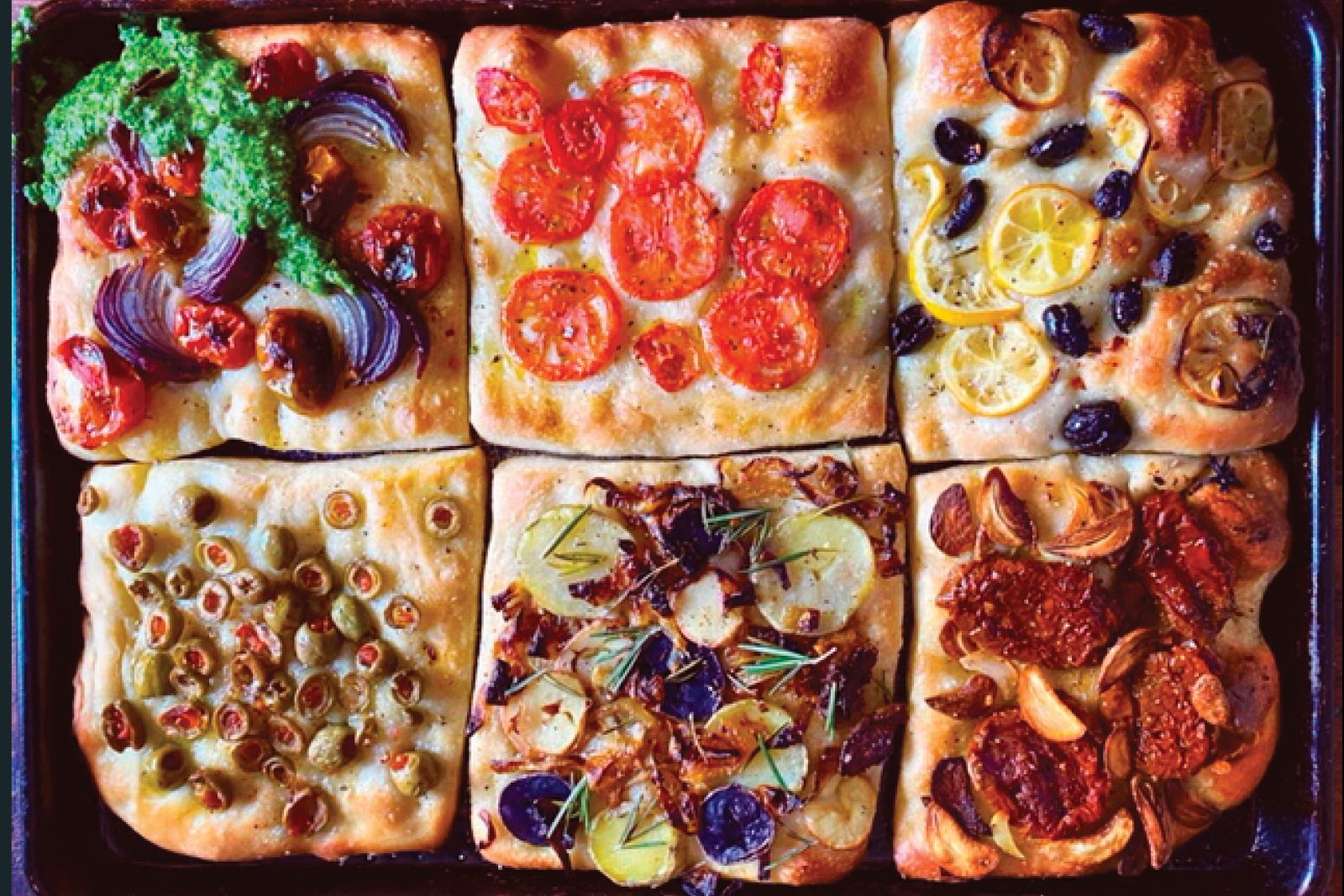quilted focaccia