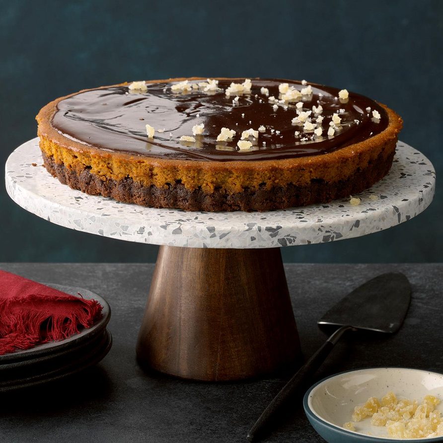 Chocolate Ganache Pumpkin Tart