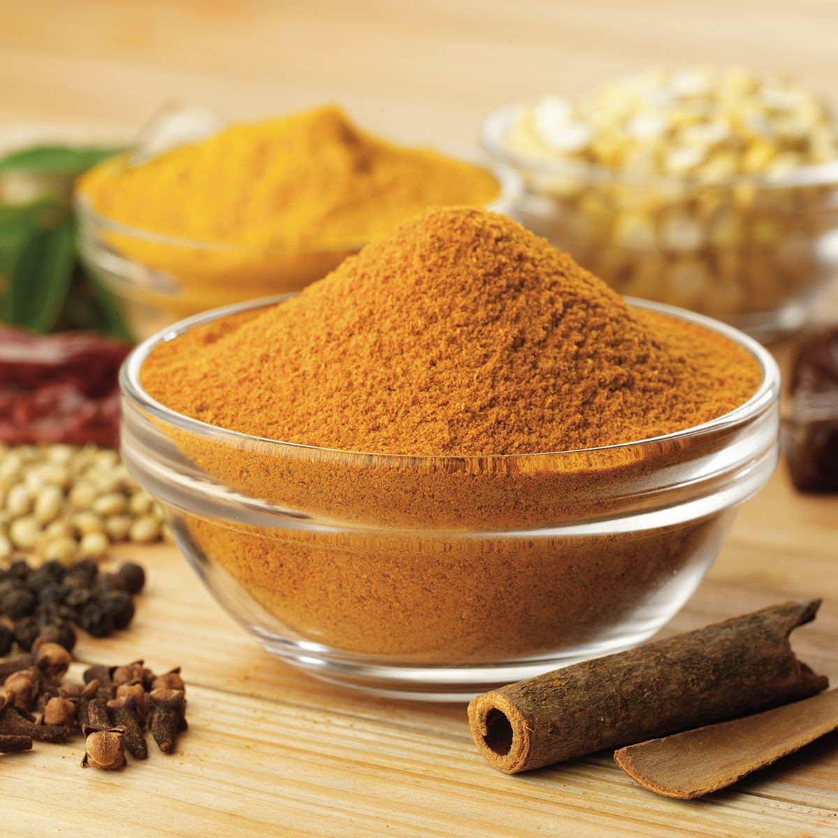 close up of spices