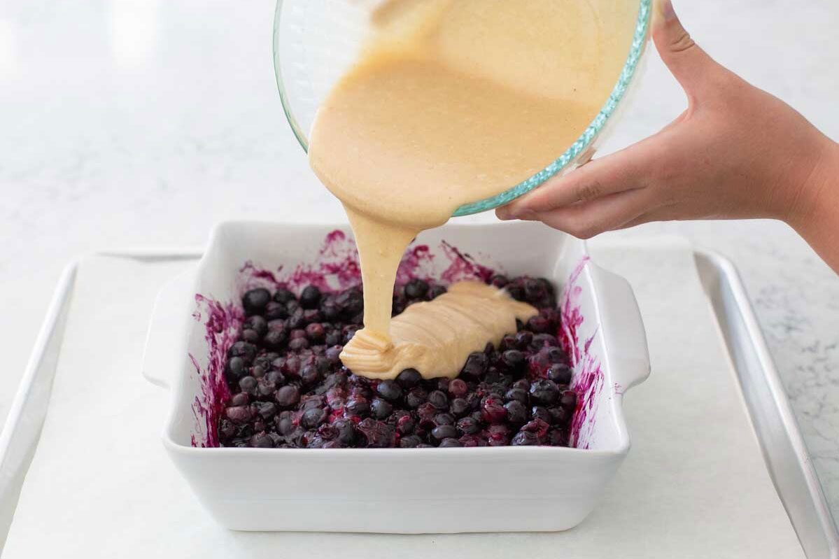 Blueberry sonker dessert instructions