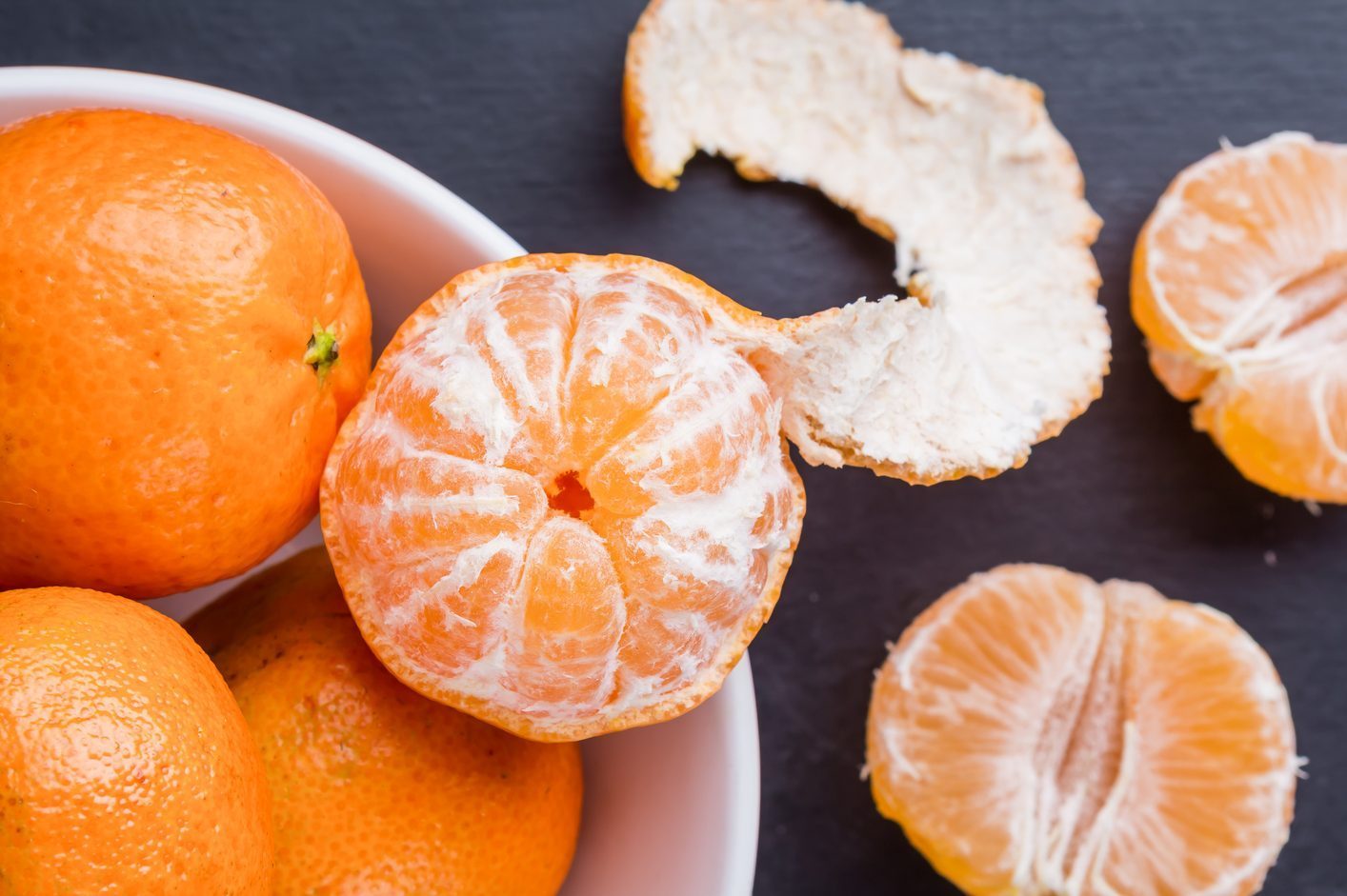 unpeeled orange