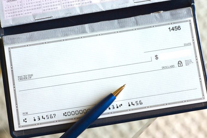 blank check