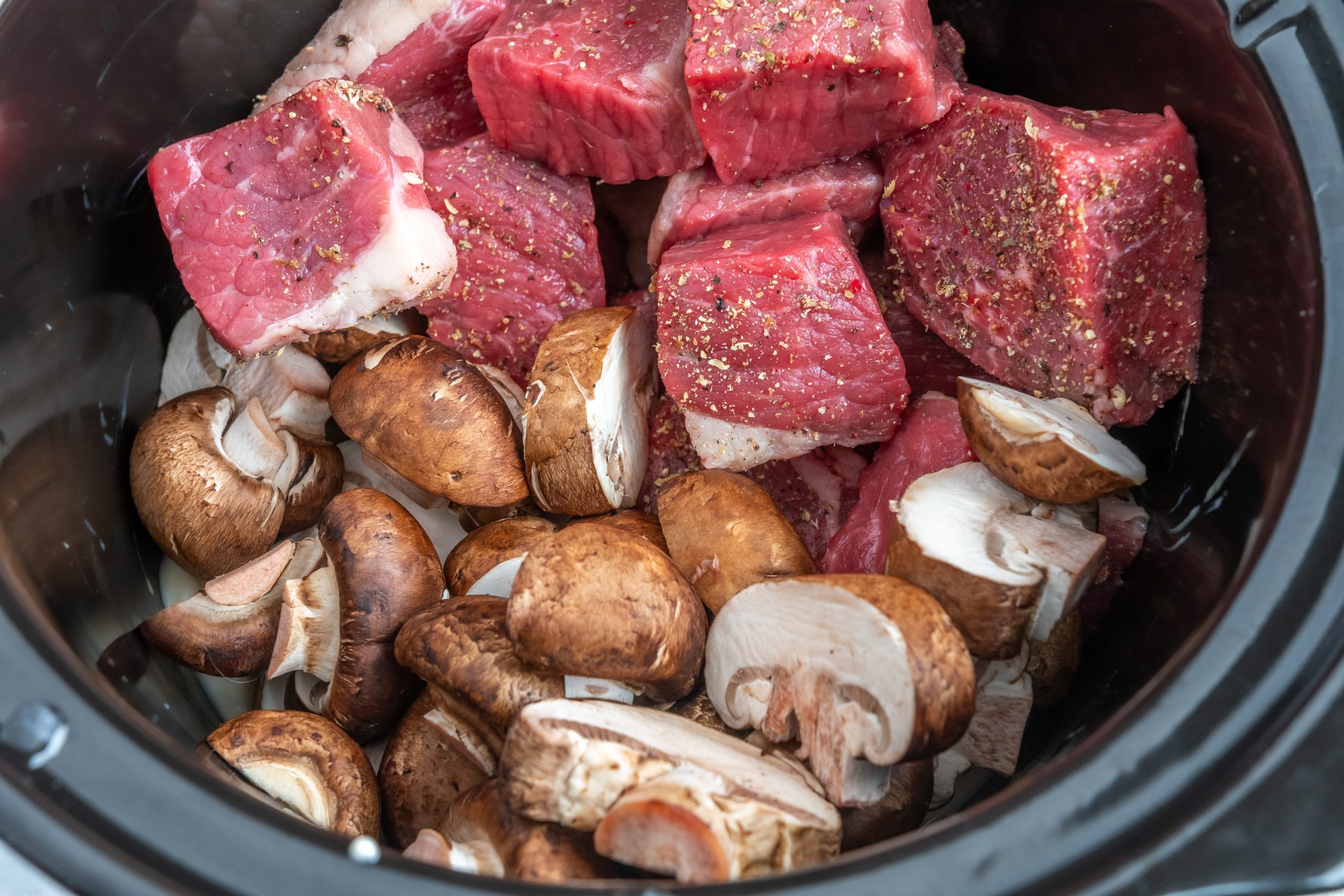 ingredients for Joanna Gaines beef tips recipe