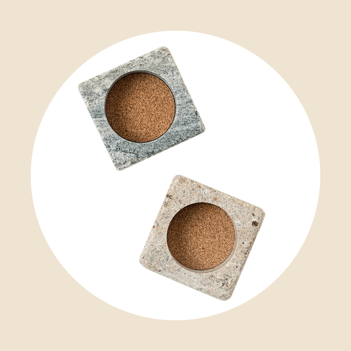 Wine Chilling Coasters With Glass Ecomm Via Uncommongoods