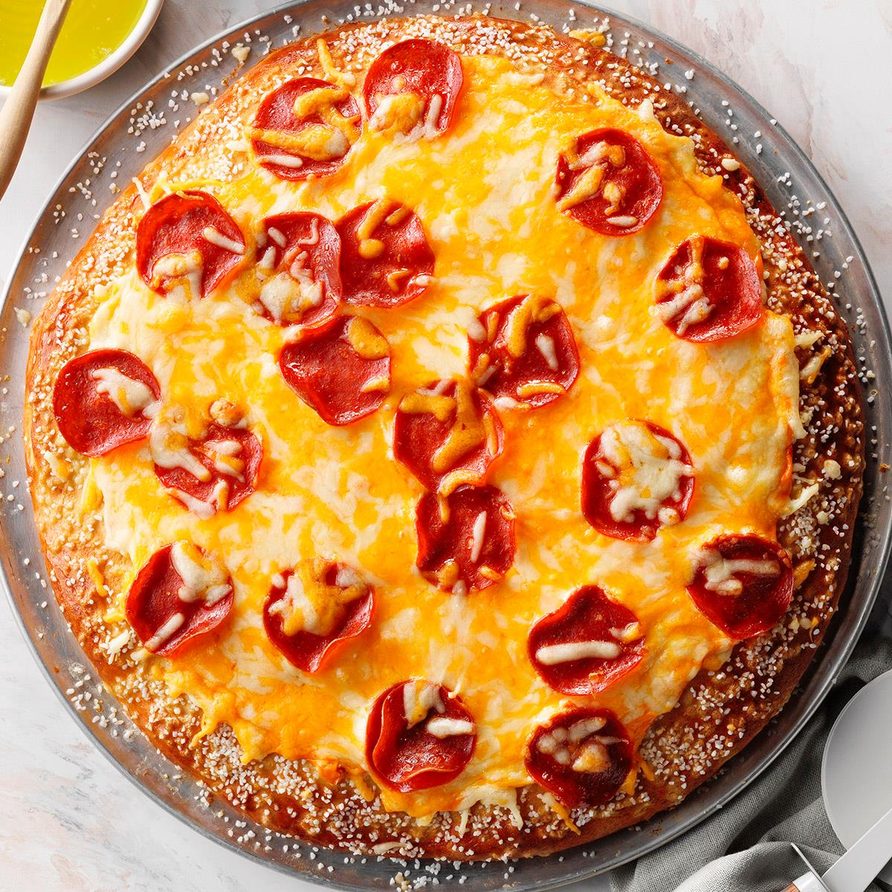 Copycat Little Caesar’s Pretzel Crust Pizza