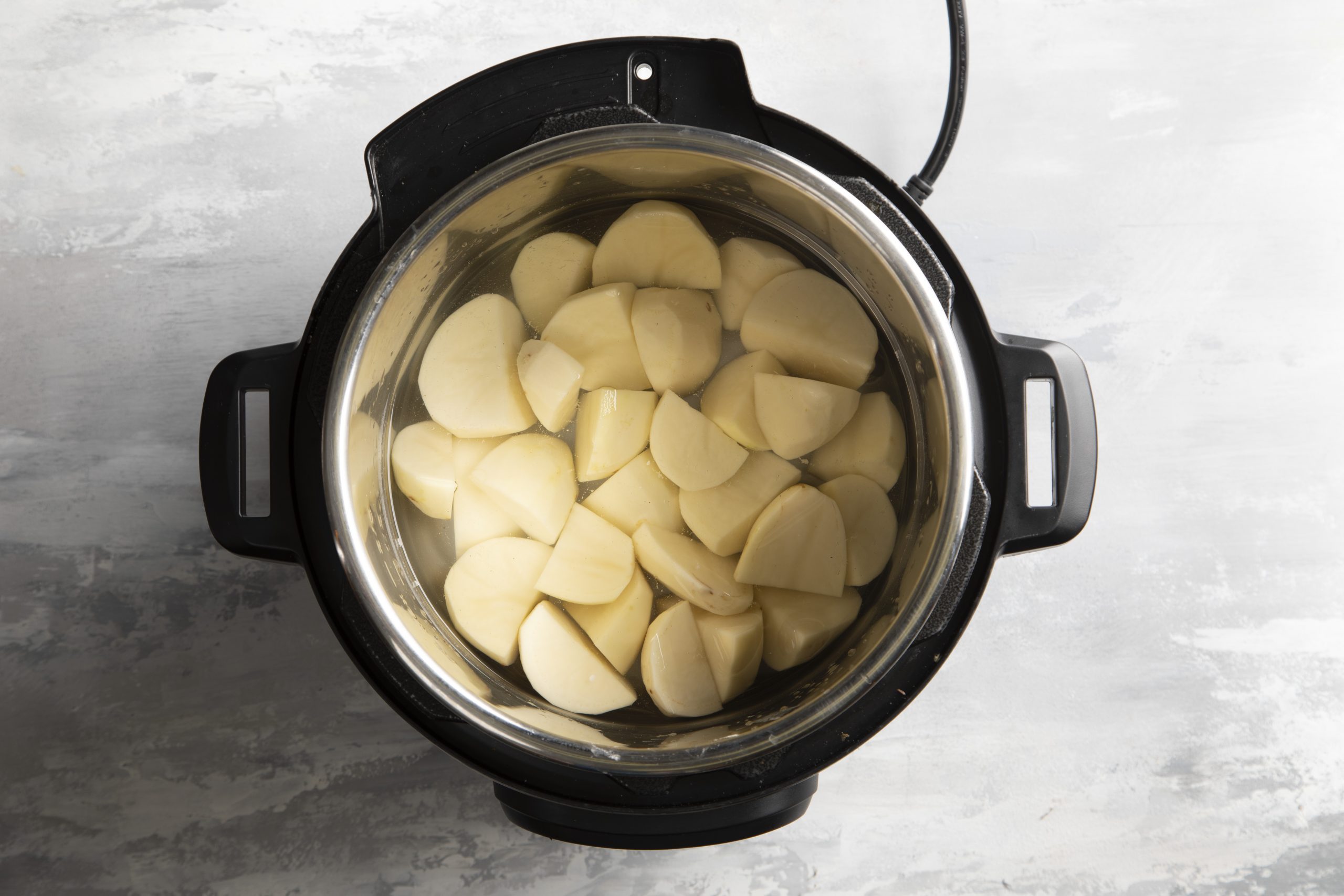 instant pot mashed potatoes step 1