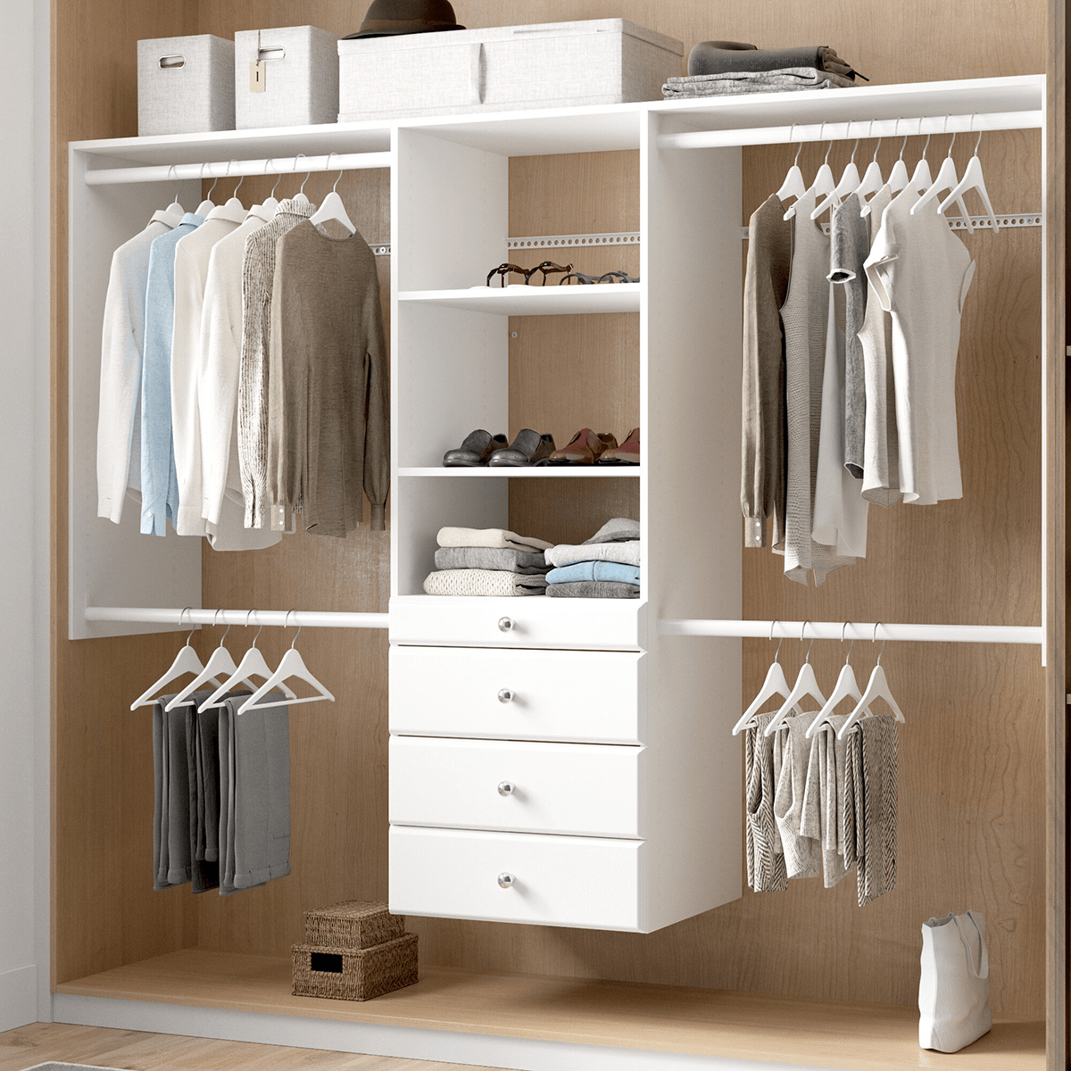 Closet System Reach In Set