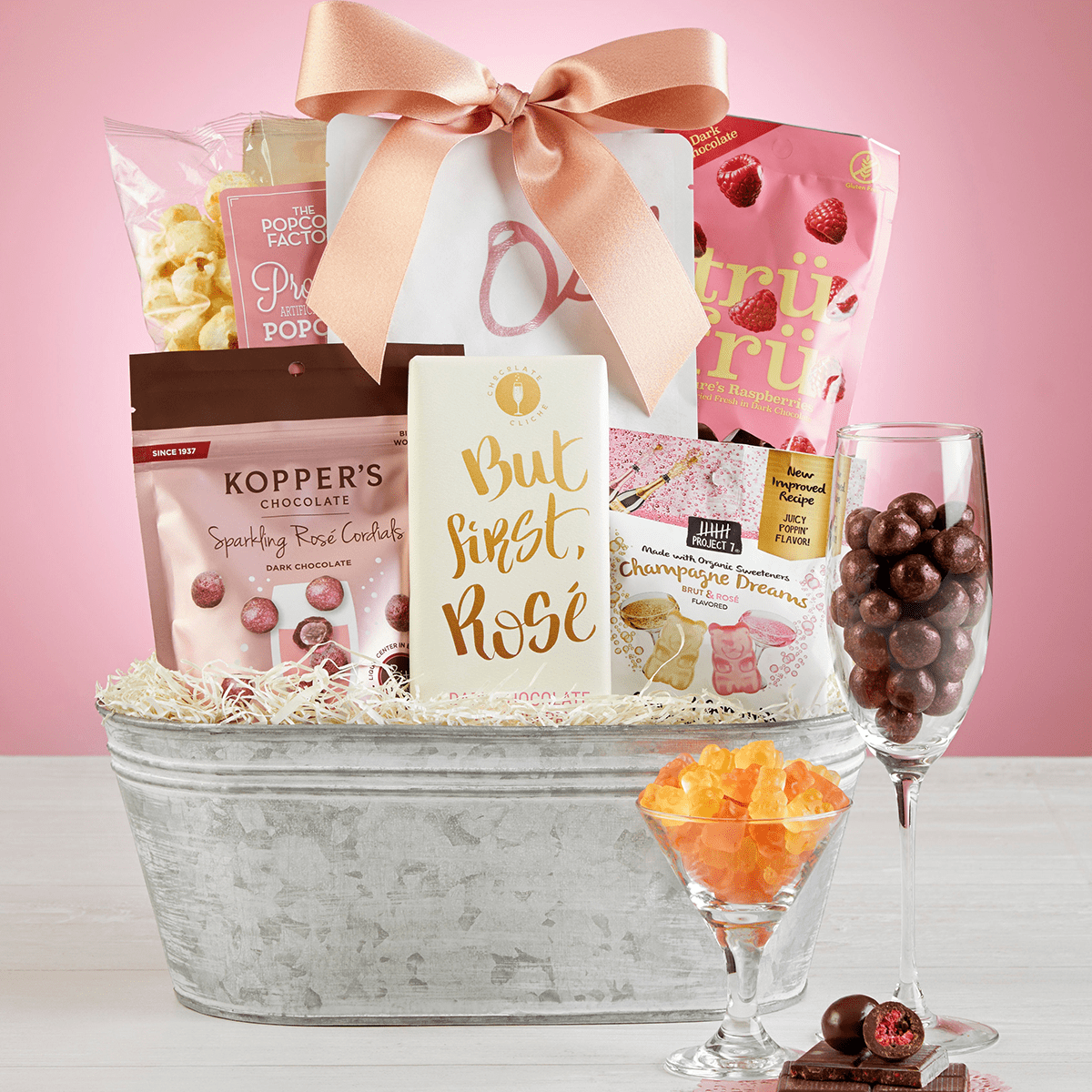 Girls Night In Rose Gift Basket