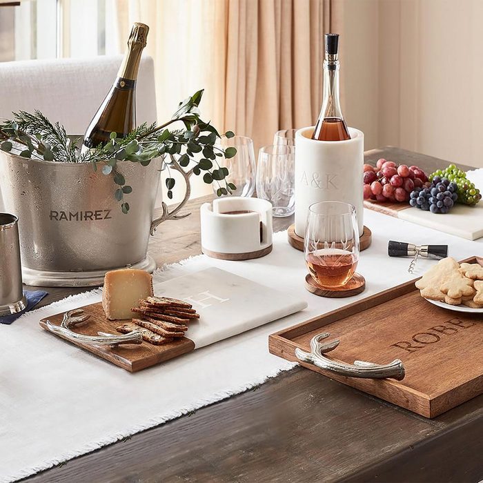 Wood And Marble Wine Chiller