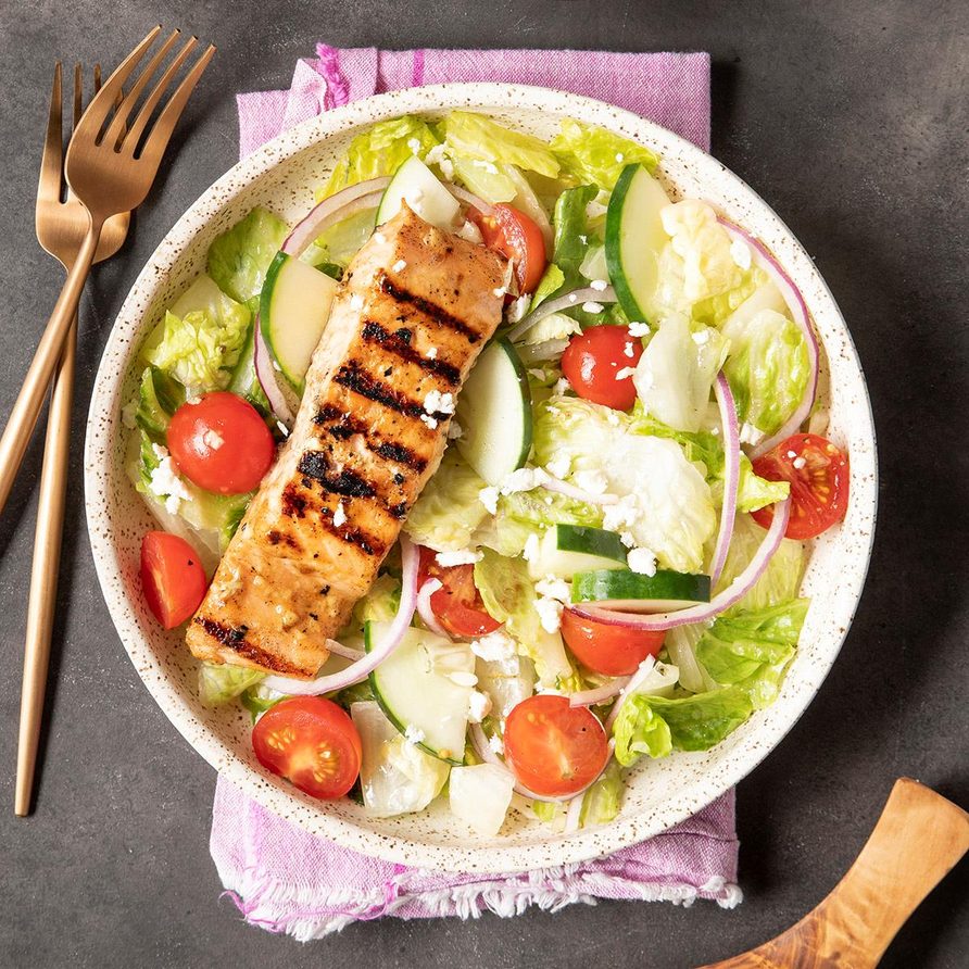 Grilled Salmon Salad