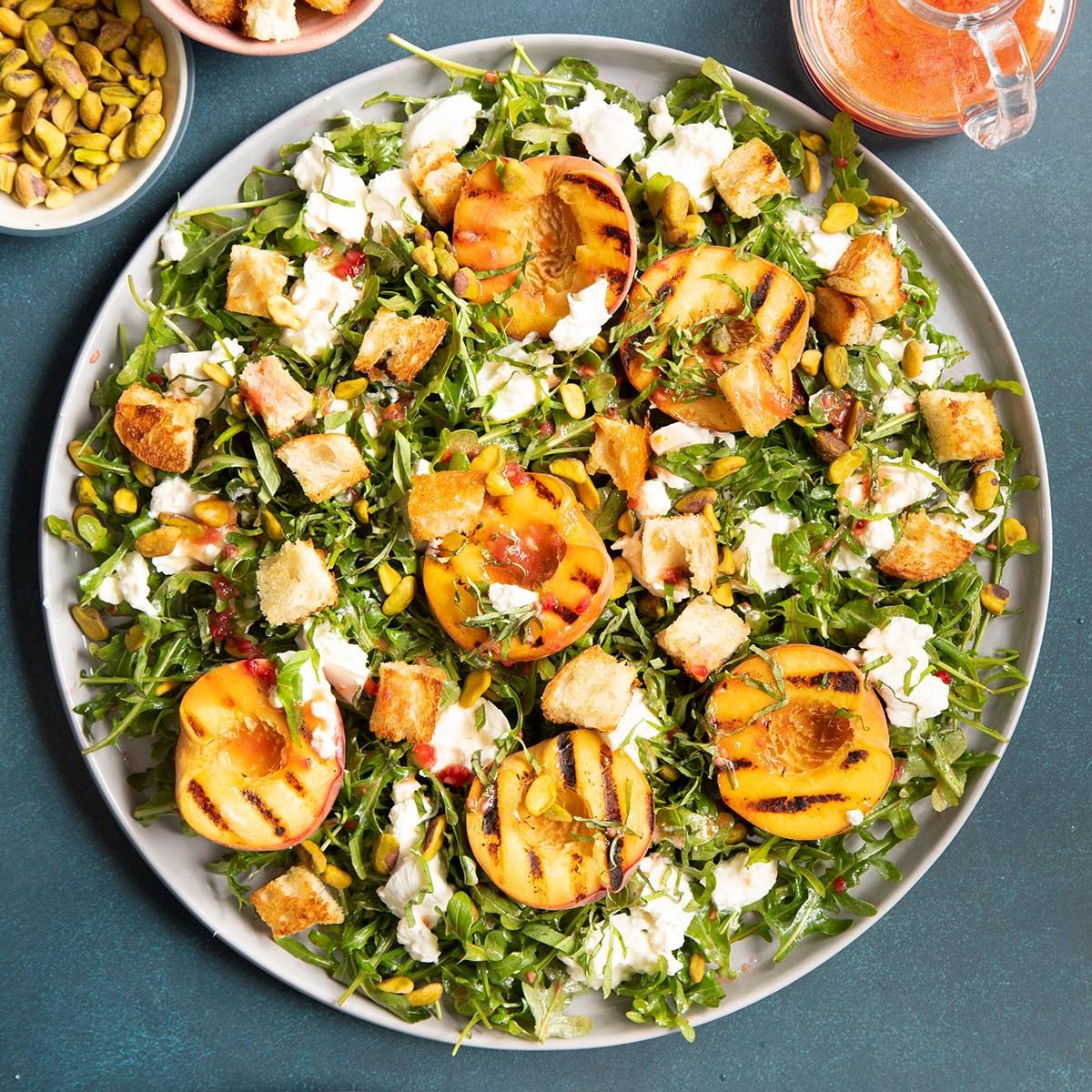 Peach Burrata Salad