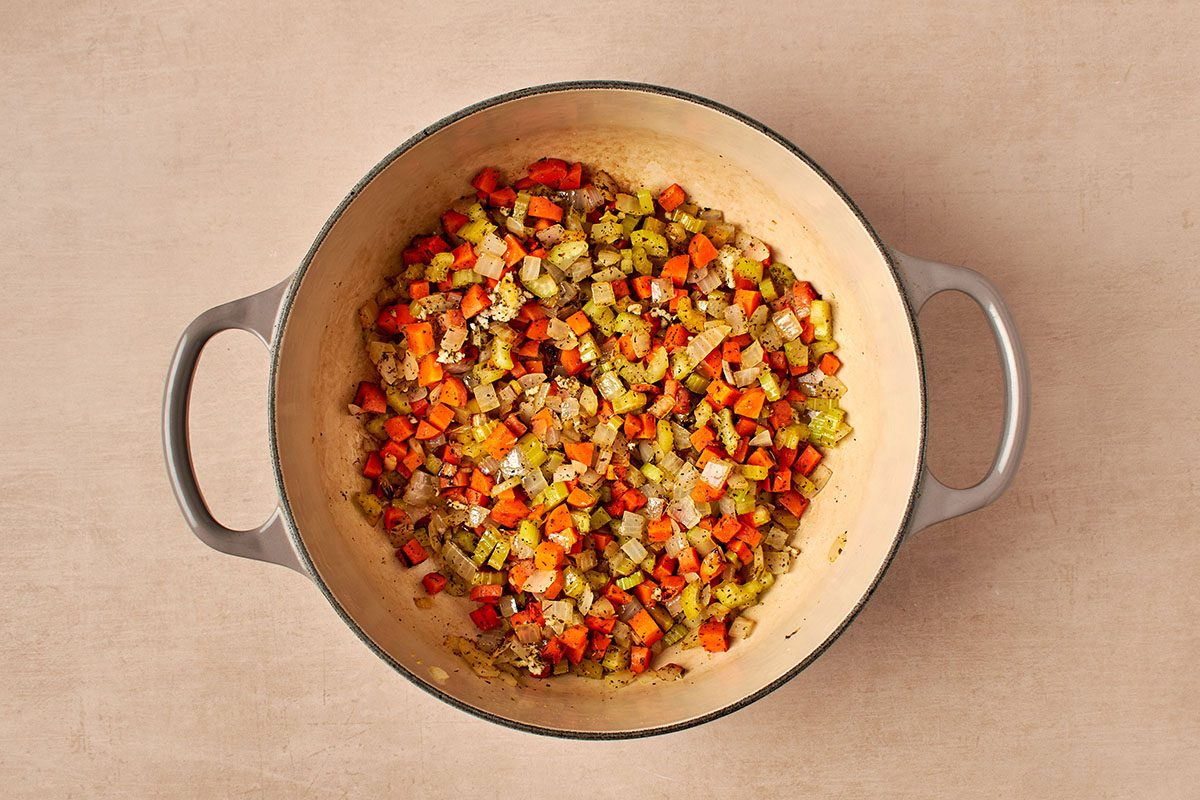 Saute vegetables
