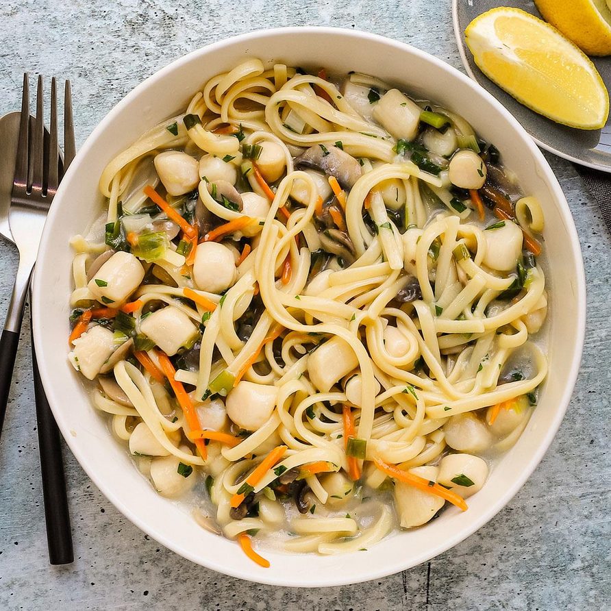 Scallops and Pasta