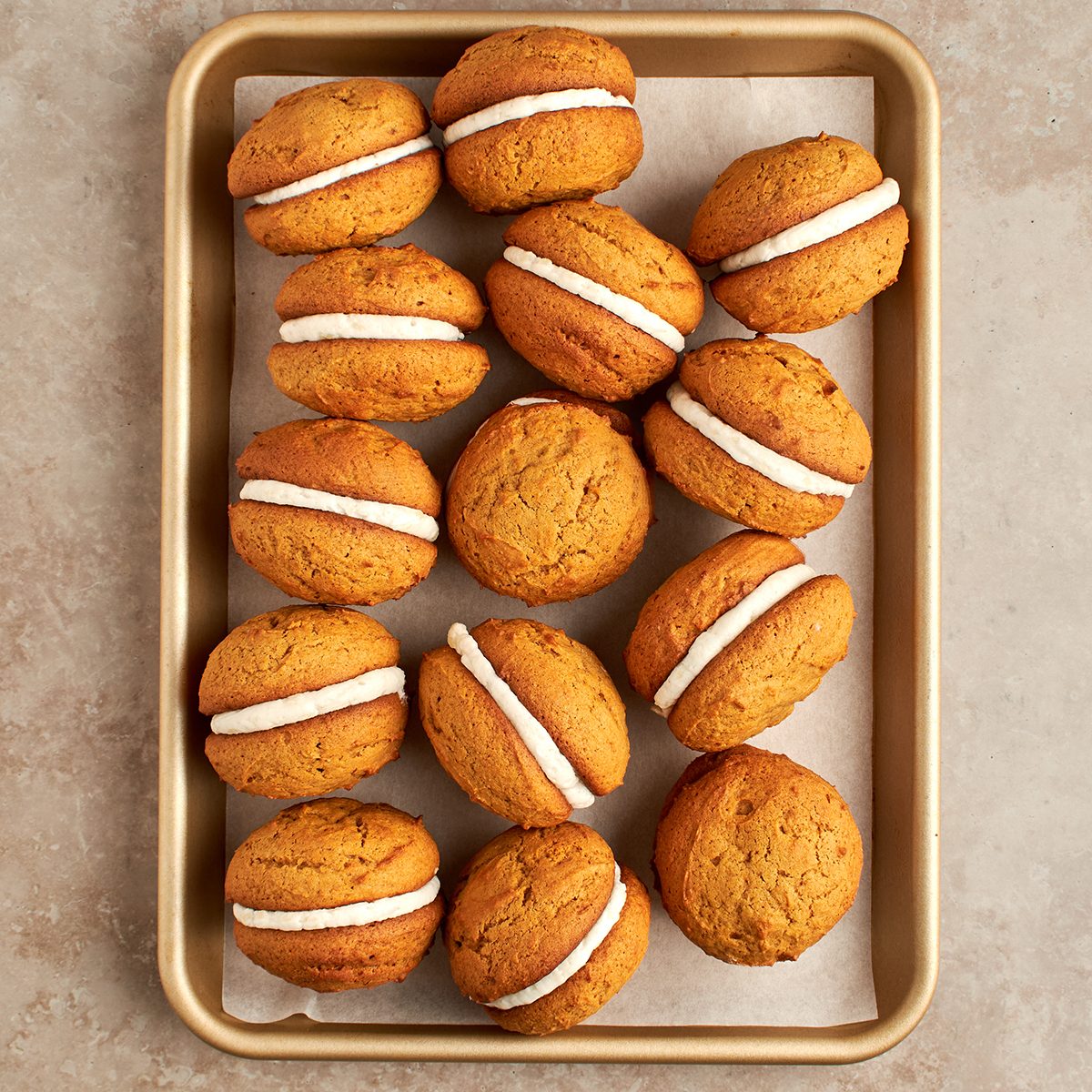Embrace the flavors of fall with pumpkin whoopie pies by Taste of Home.