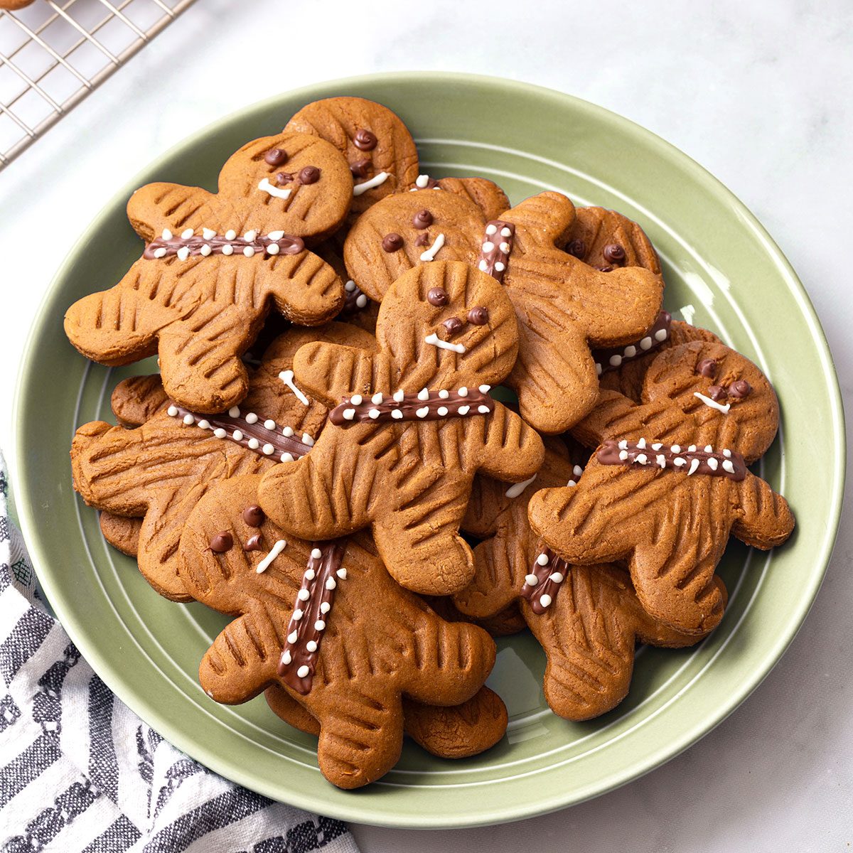 Decorated Wookie Cookies On A Plate For Taste Of Home