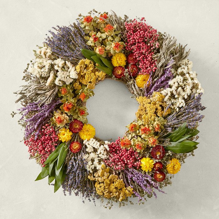 Farmer's Market Herb Wreath Ecomm Via Williams Sonoma.com