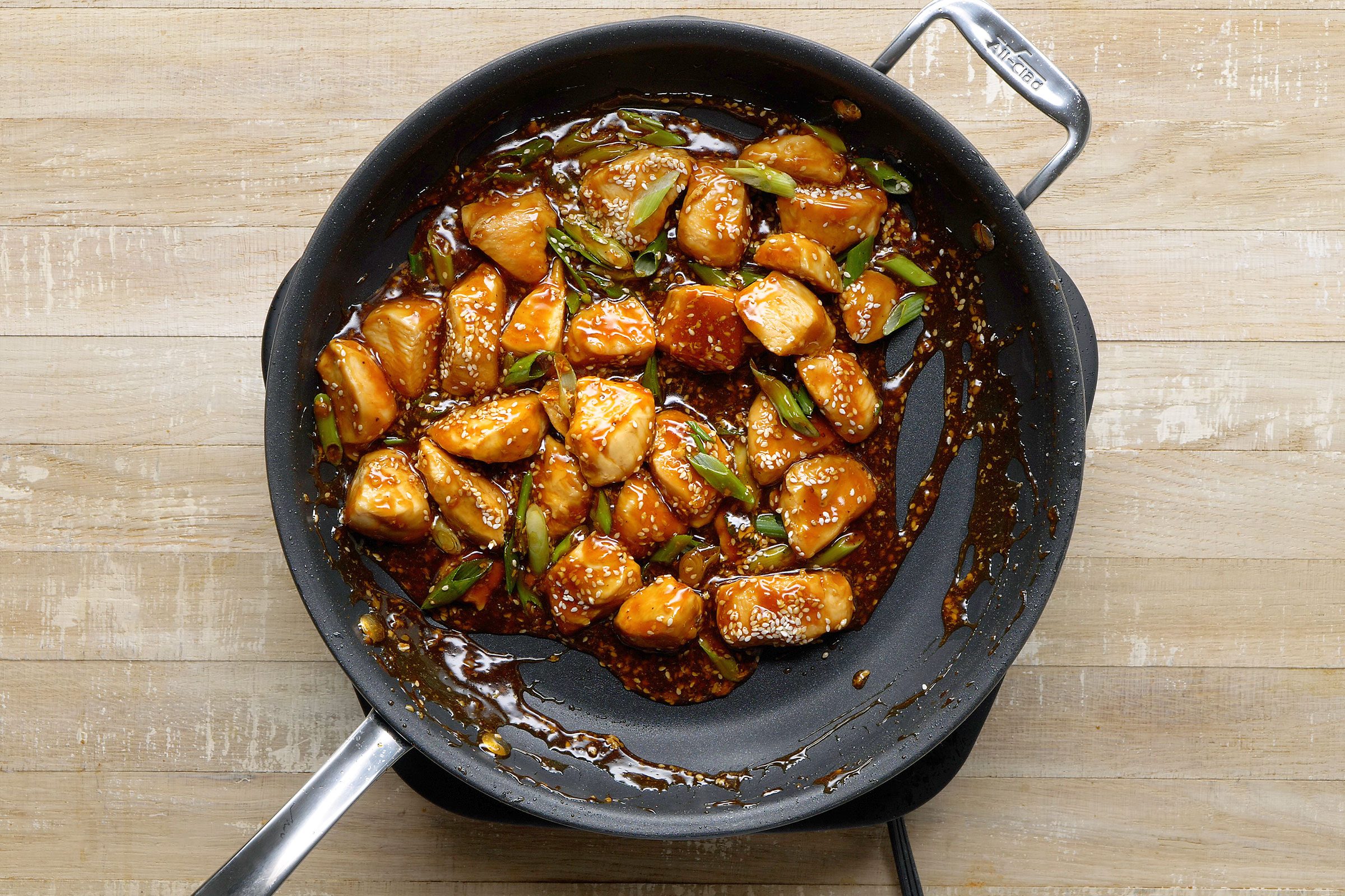Teriyaki Chicken in a skillet