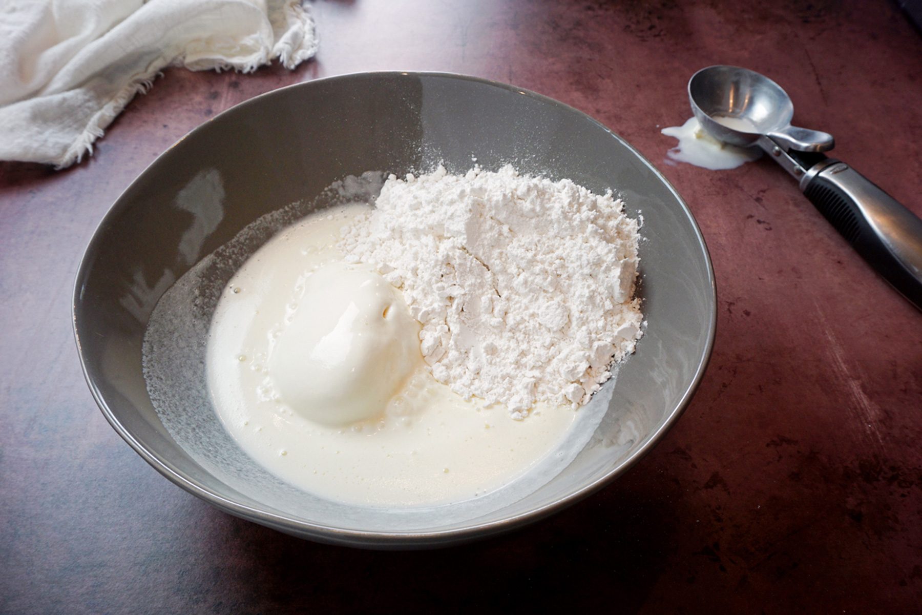 Melting ice cream