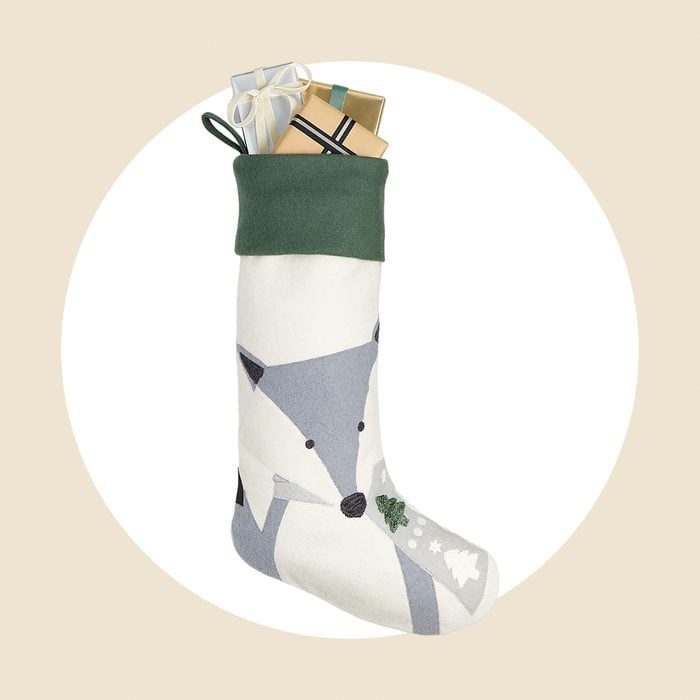 Sweet Fox Personalized Christmas Stockings Ecomm Via Crateandbarrel.com 
